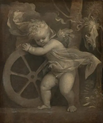 Cupid with the Wheel of Time, by Titian, 1518