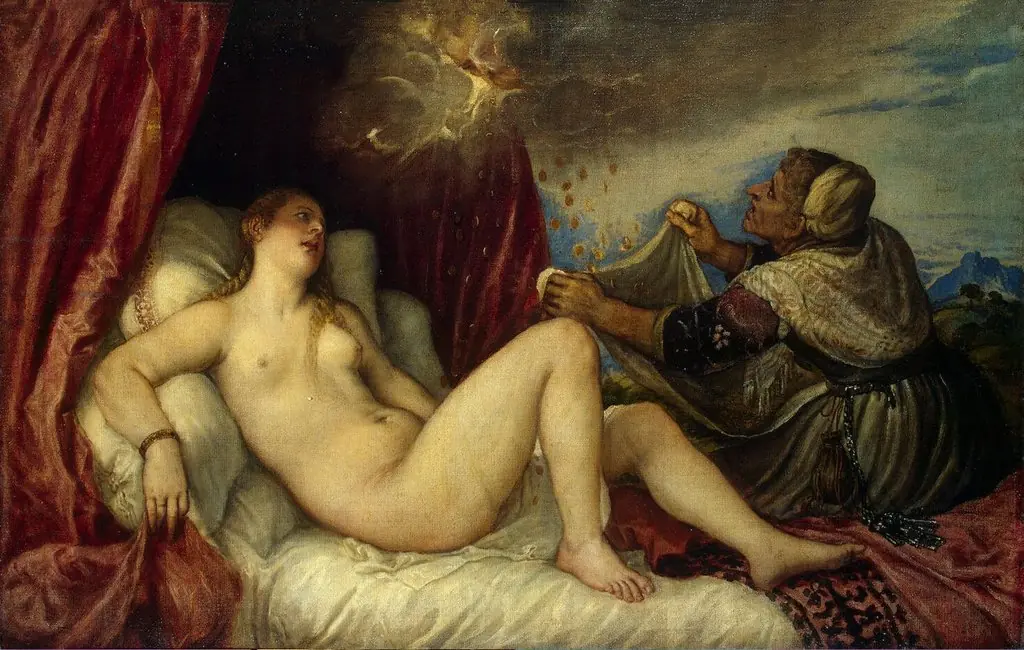 Danaë, by Titian, 1554