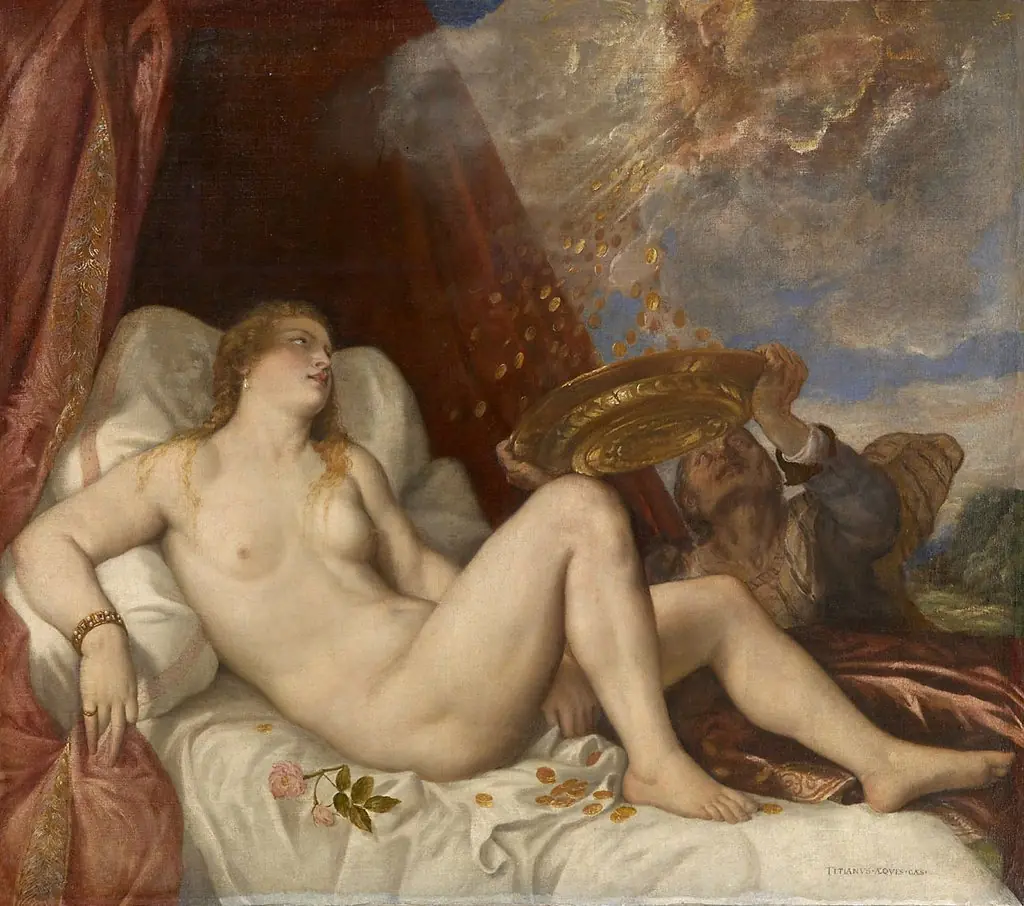 Danaë, by Titian, 1550