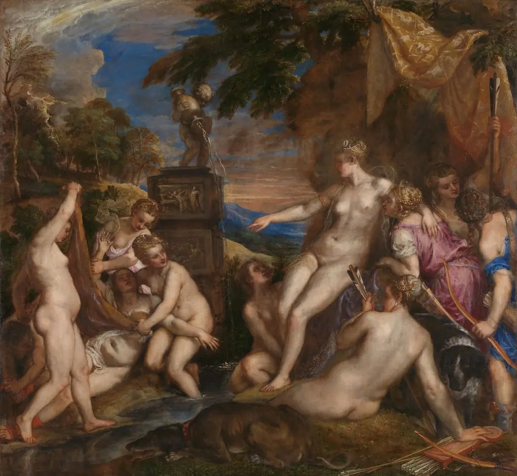 Diana and Callisto, by Titian, 1557