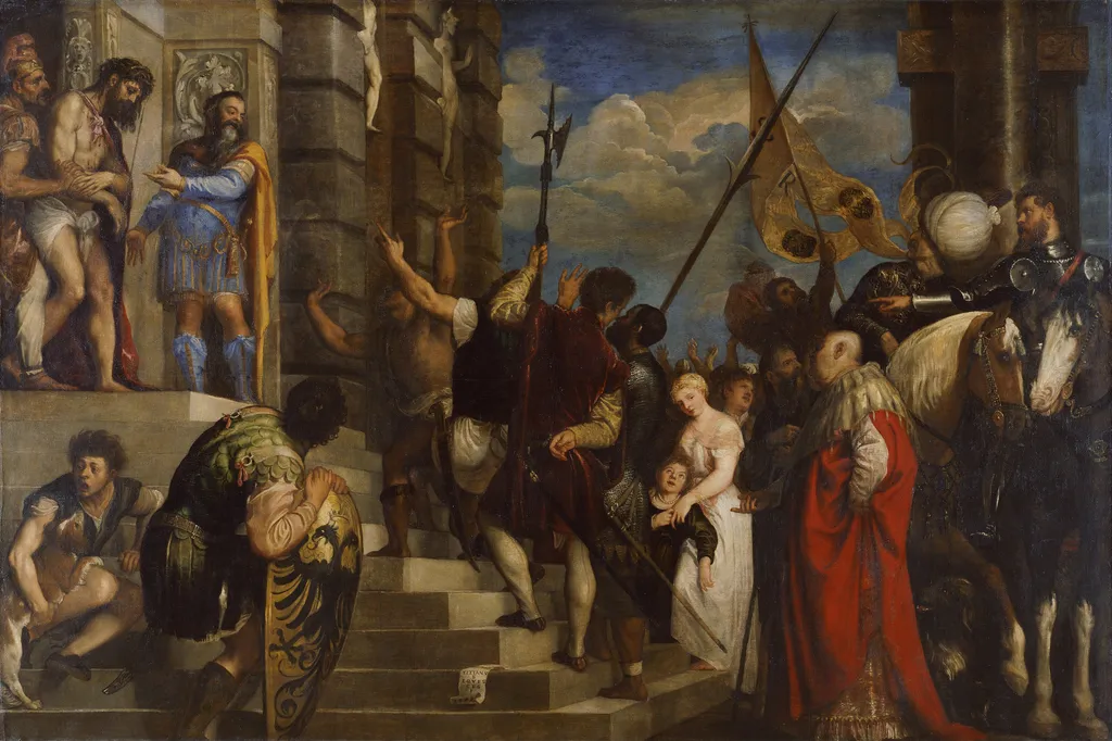 Ecce Homo, by Titian, oil, 1543