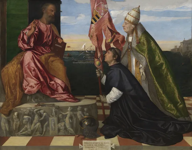 Jacopo Pesaro, Bishop of Paphos, being presented by Pope Alexander VI to Saint Peter