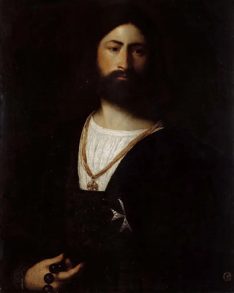 Knight of Malta, by Titian