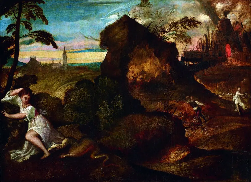 Orpheus and Eurydice, by Titian