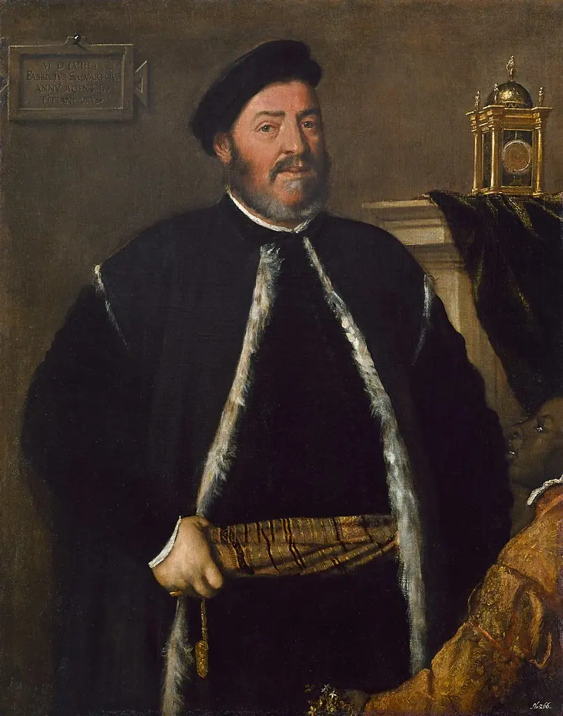 Portrait of Fabrizio Salvaresio, by Titian
