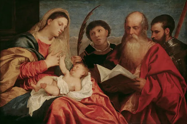 Virgin and Child with Saints Stephen, Jerome and Maurice