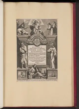 Title Page for Franciscus Aguilonius, Historica Theologica et Moralis Terrae Sanctae Elvcidatio