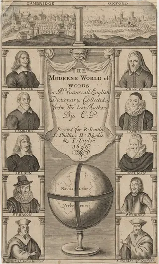 Title Page to the Moderne World of Words, or A Universal English Dictionary