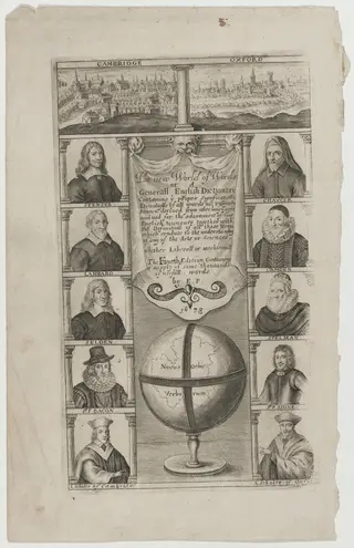 Title Page to The New World of Words or A General English Dictionary