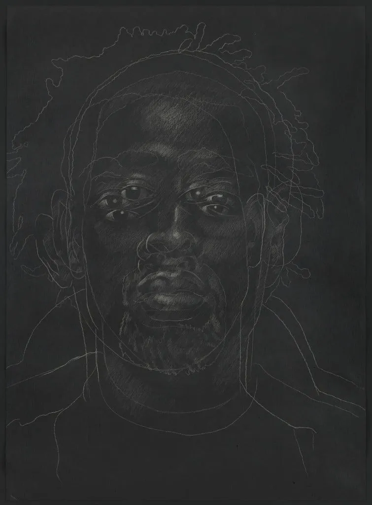 Untitled, by Titus Kaphar, chalk, 2014