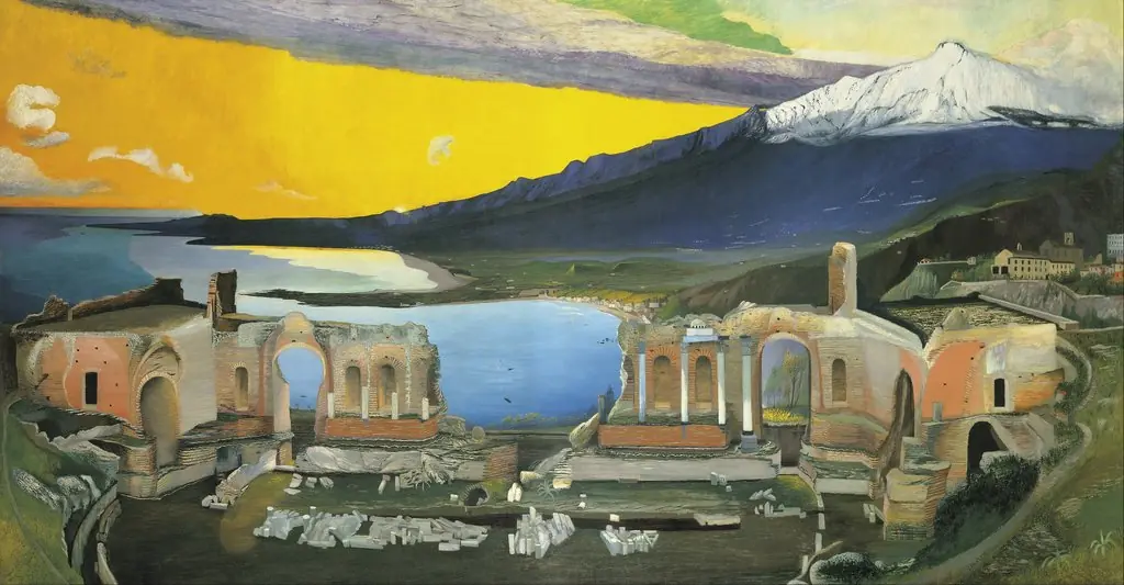 Ruins of the Greek Theatre at Taormina, by Tivadar Csontváry Kosztka