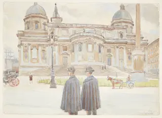 To Karabinierer uden for Santa Maria Maggiore