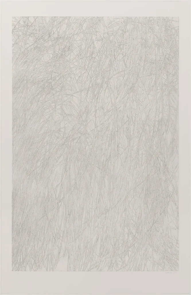 Untitled, by Toba Khedoori, ink, 2022