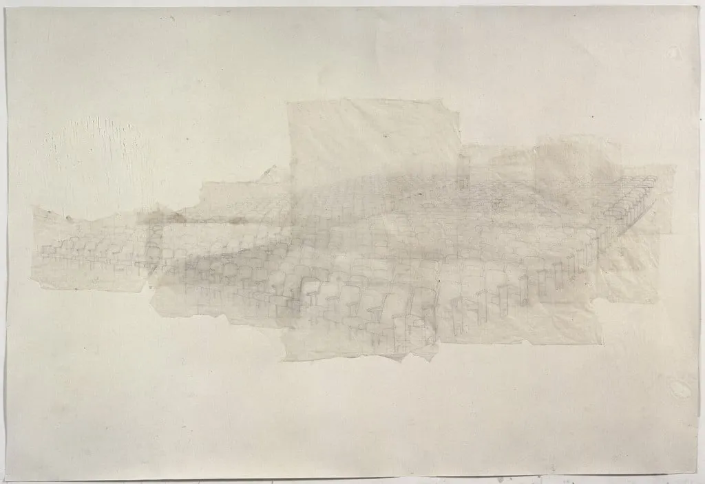 Untitled, by Toba Khedoori, graphite, 1997