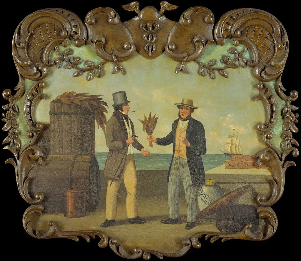 Tobacco Sign, oil, 1850