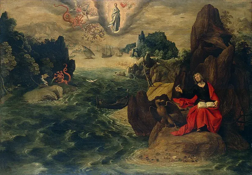 Landscape with St John the Evangelist at Patmos, by Tobias Verhaecht