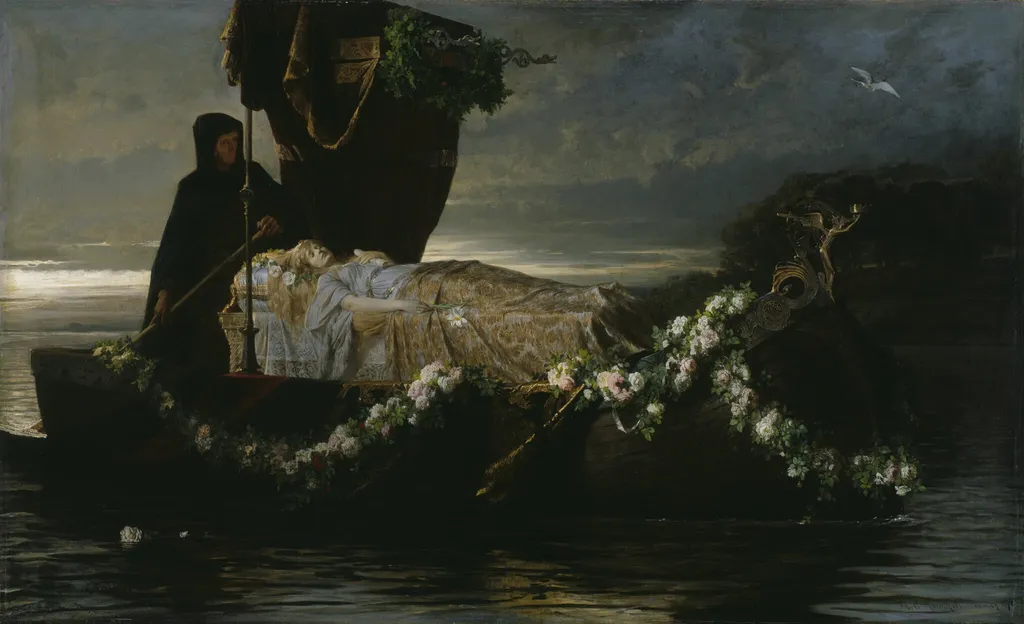 Elaine, by Toby E. Rosenthal, oil, 1874