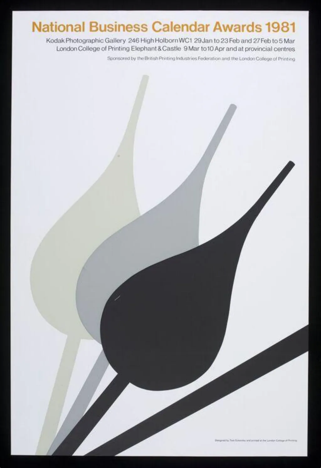 National Business Calendar Awards 1981, by Tom Eckersley, 1981