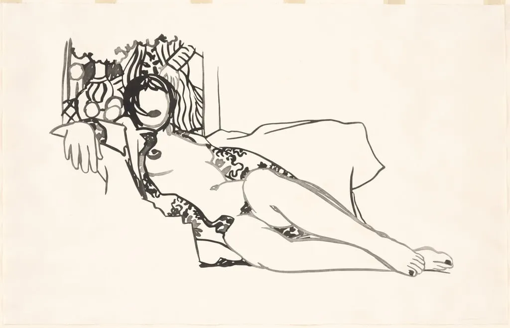 Untitled, by Tom Wesselmann, ink, 1990