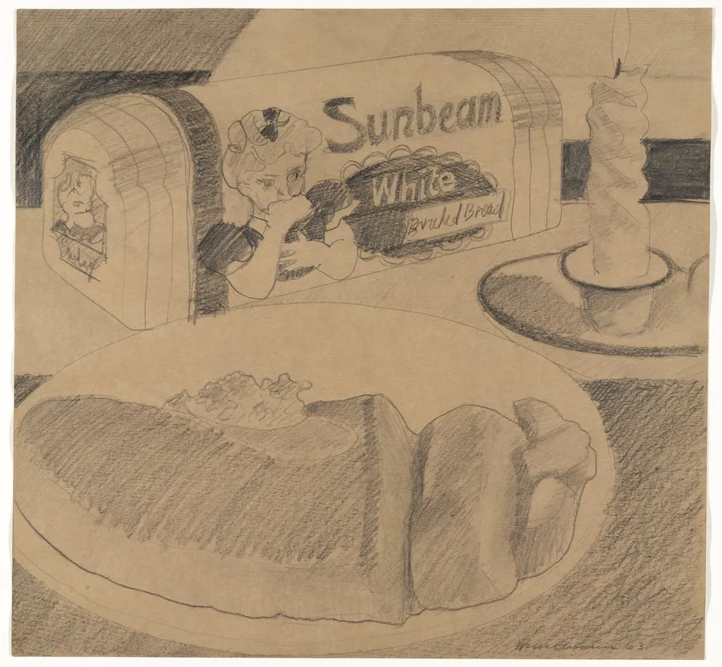 Untitled, by Tom Wesselmann, graphite, 1963