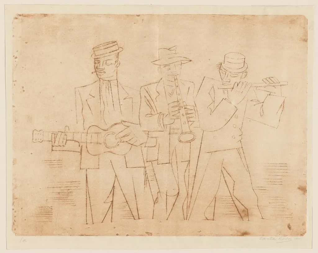 Untitled, by Tomas Santa Rosa Junior, ink, 1941