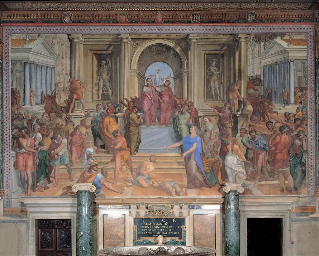 Justice of Brutus, by Tommaso Laureti