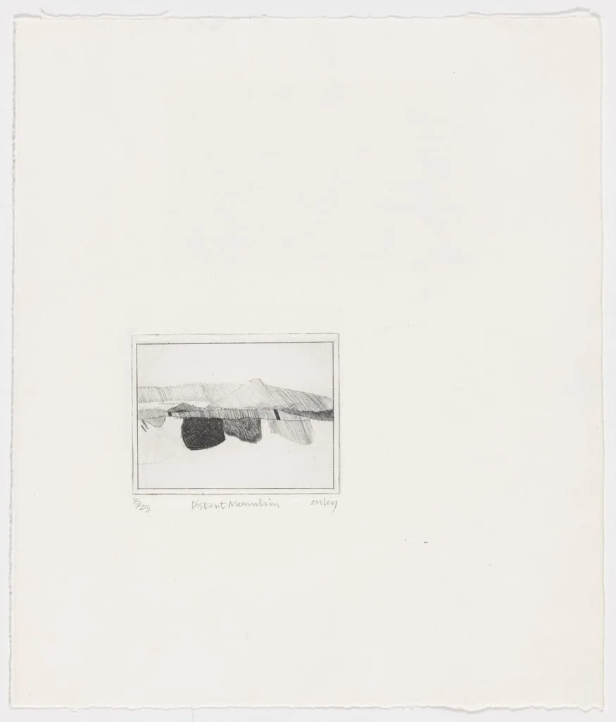 Untitled, by Toni Onley, ink, 1966