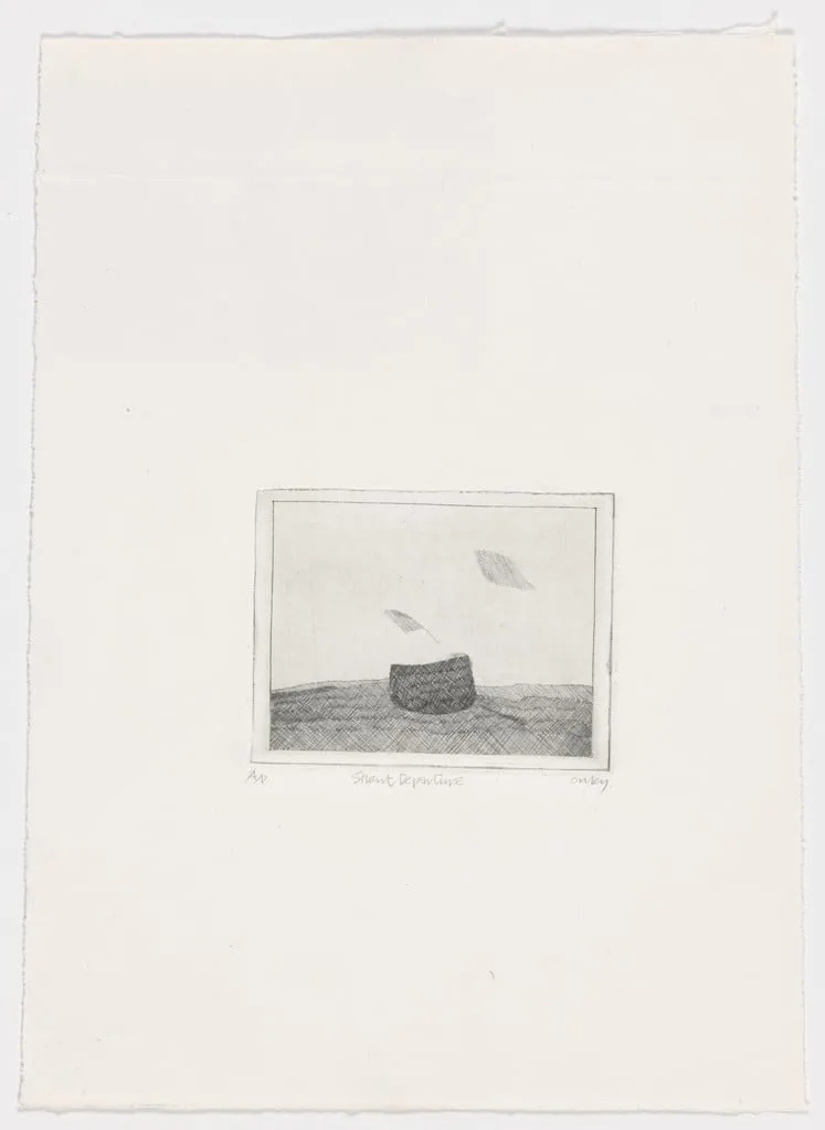 Untitled, by Toni Onley, ink, 1965