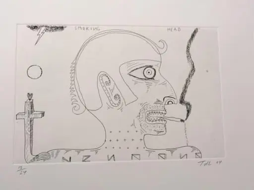Smoking Head, by Tony de Latour