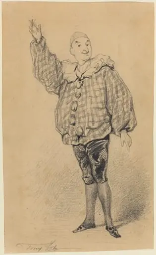 Lepeintre Ainé in the Role of Paillasse, by Tony Johannot