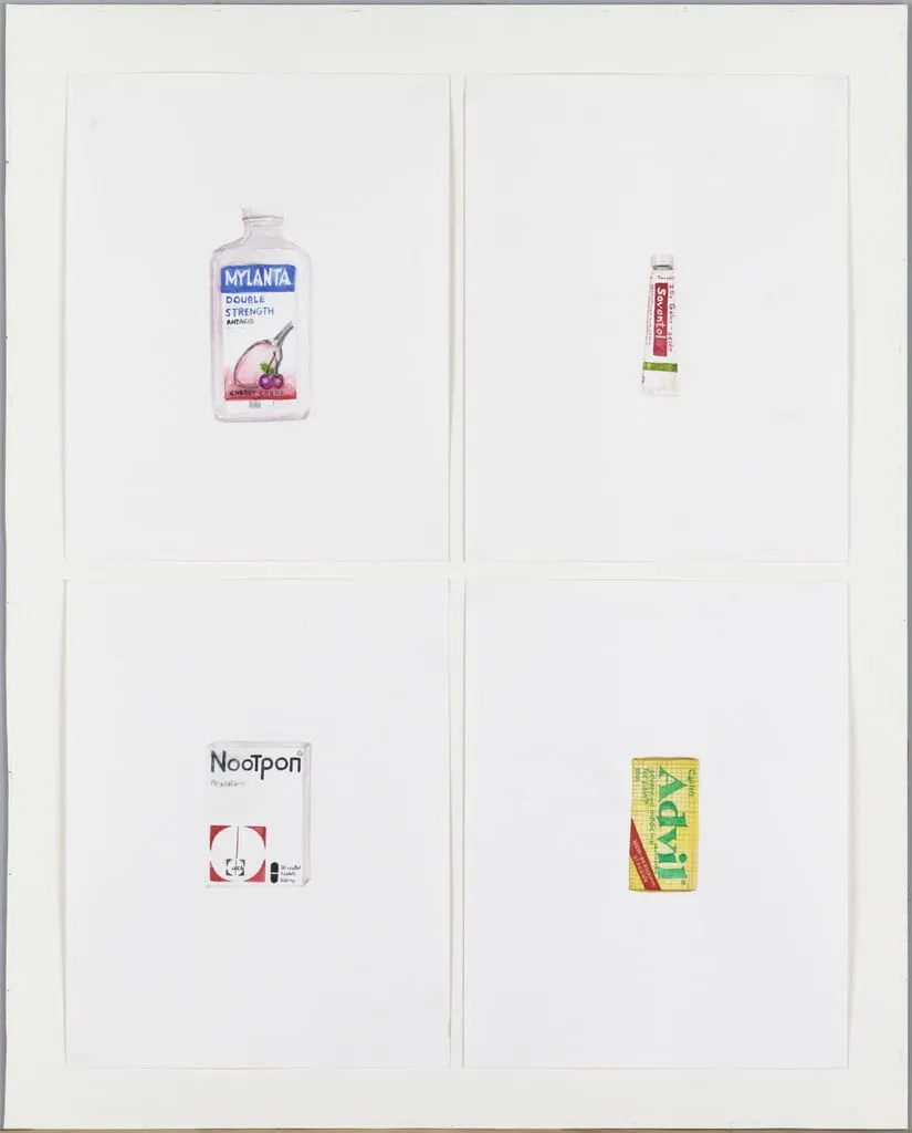 Untitled, by Tony Oursler, watercolor, 1994