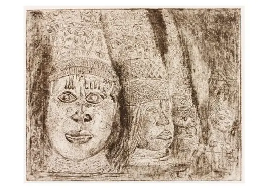 I. Ancestral Heads, by Tony Phillips