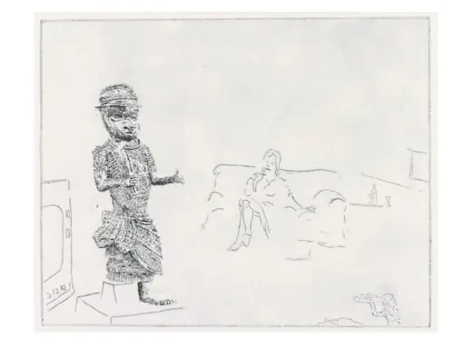XI. Living Room. Artist's Proof, by Tony Phillips