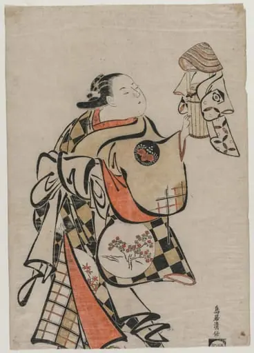 Fujimura Handayu as a Courtesan, by Torii Kiyomasu I