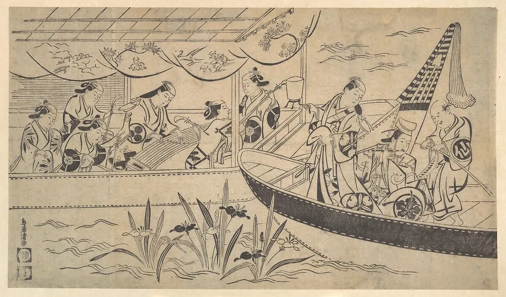 Untitled, by Torii Kiyomasu I, ink, 1705