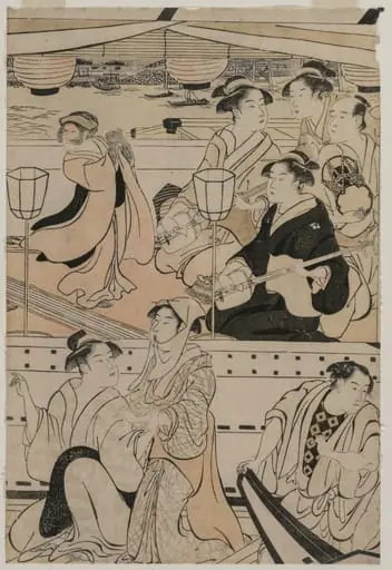 Boating Party on the Sumida River, by Torii Kiyonaga