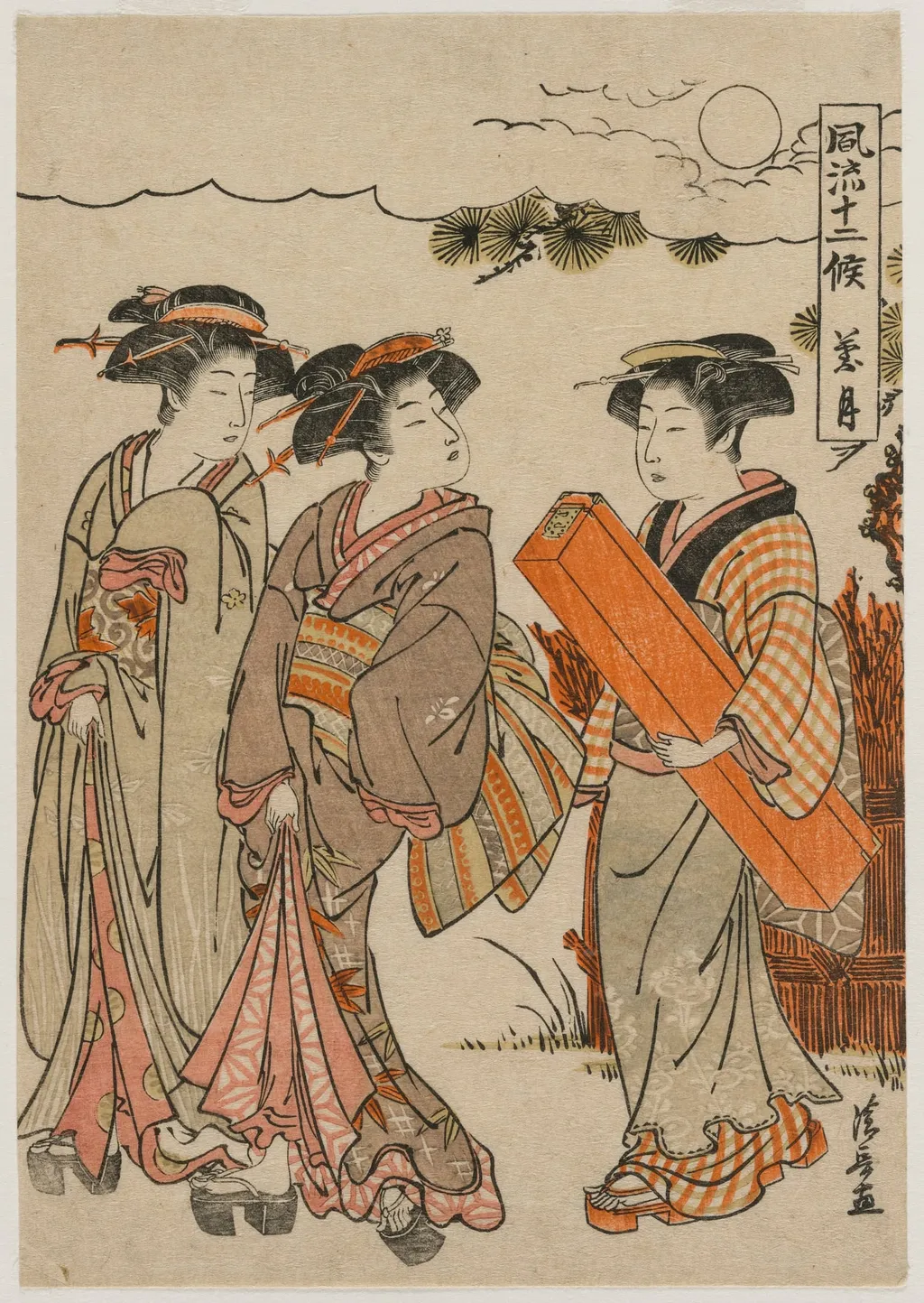 The Eighth Month (from the series Fashionable Presentations of the Twelve Months), by Torii Kiyonaga, 1779