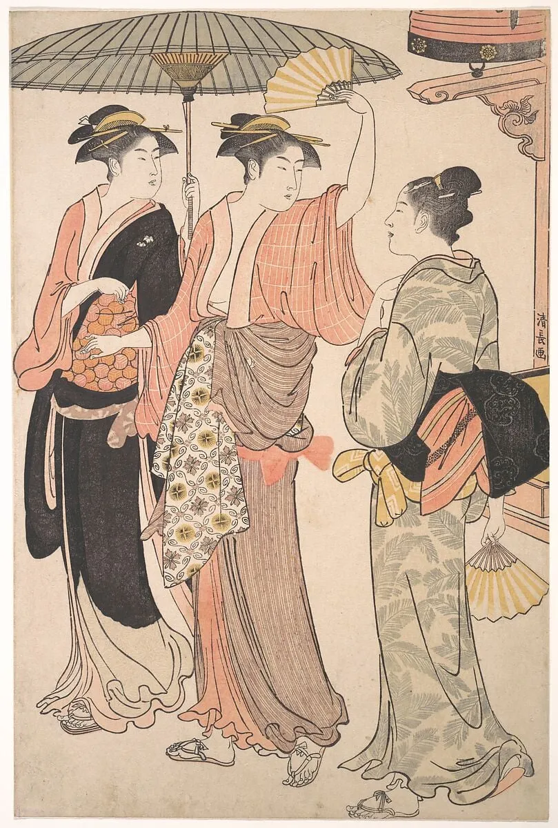 「美南見十二候」 五月 |The Fifth Month, from the series Twelve Months in the Southern Pleasure District (Minami jūni kō), by Torii Kiyonaga, ink, 1784