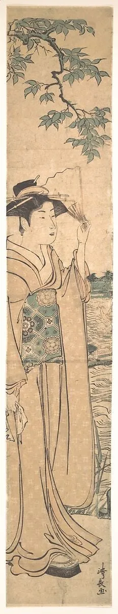 Untitled, by Torii Kiyonaga, ink, 1778