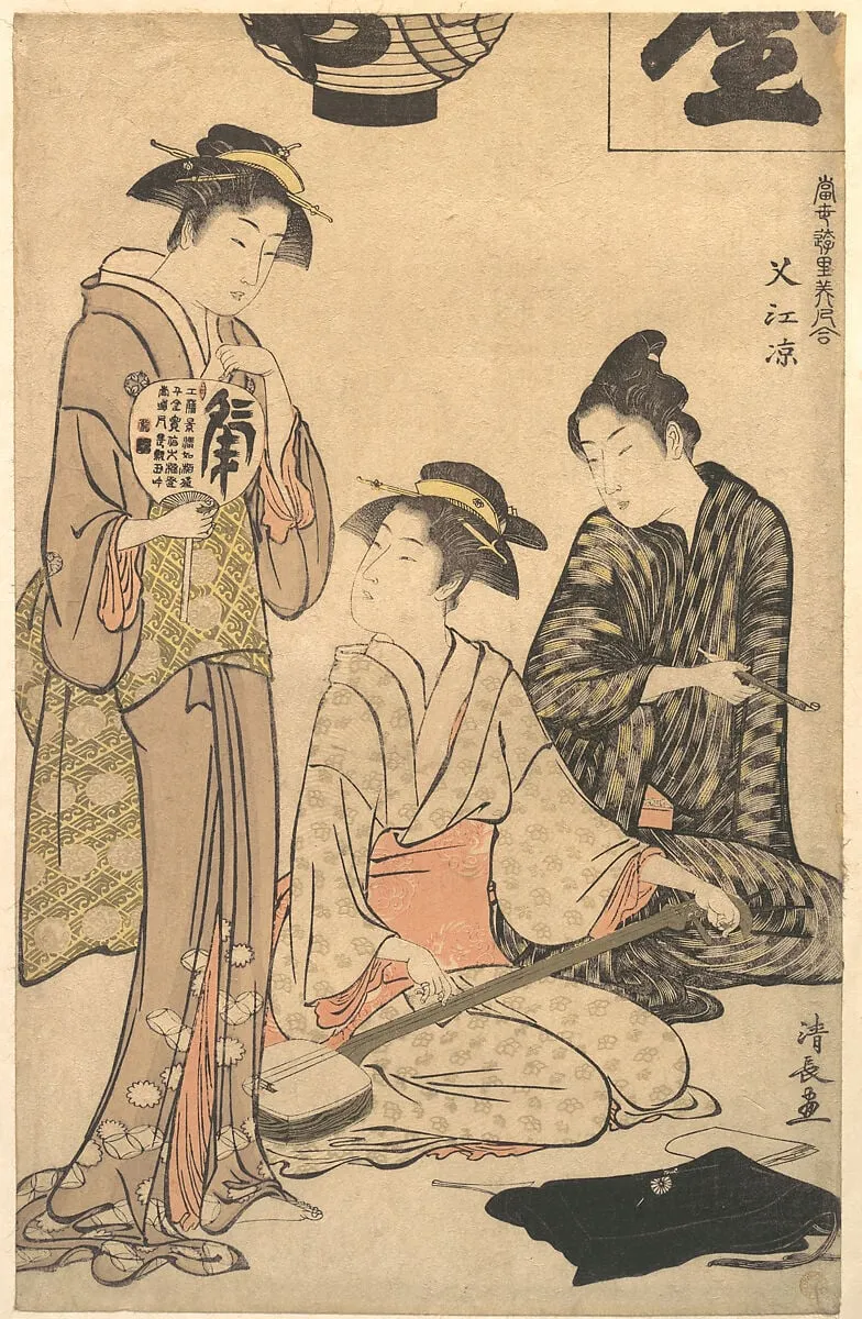 Untitled, by Torii Kiyonaga, ink, 1782