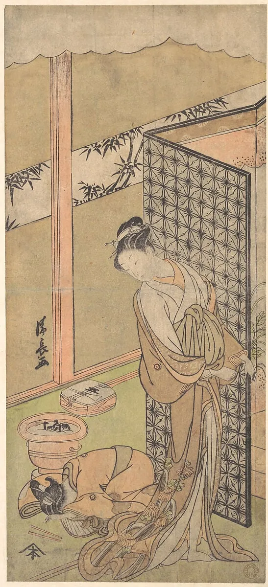 Untitled, by Torii Kiyonaga, ink, 1770