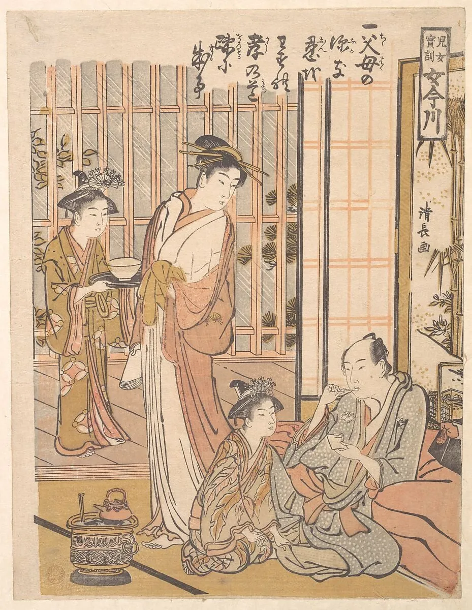 Untitled, by Torii Kiyonaga, ink, 1781