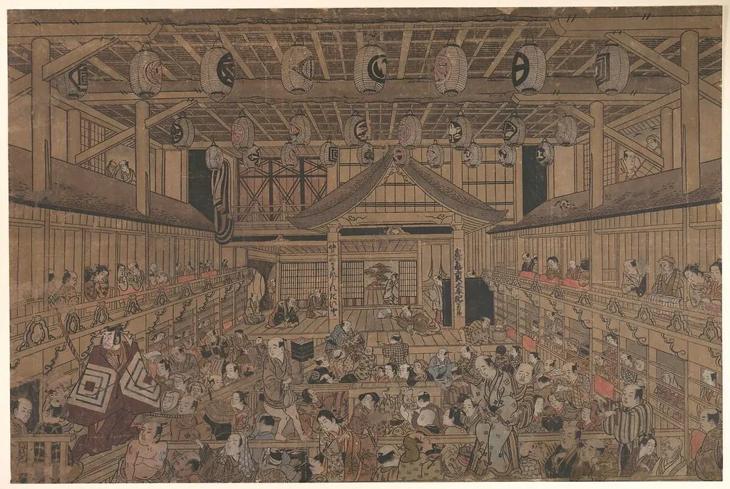 Untitled, by Torii Kiyotada, ink, 1738