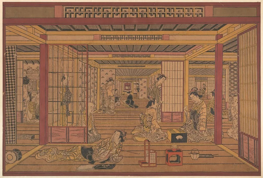 Untitled, by Torii Kiyotada, ink, 1744