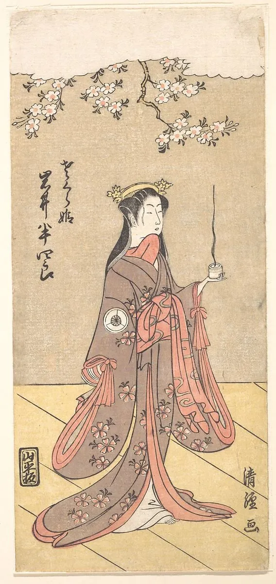 Untitled, by Torii Kiyotsune, ink, 1767