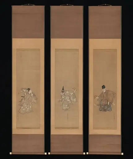 鳥山石燕筆　「翁」図|The Auspicious Noh Dance "Okina"
