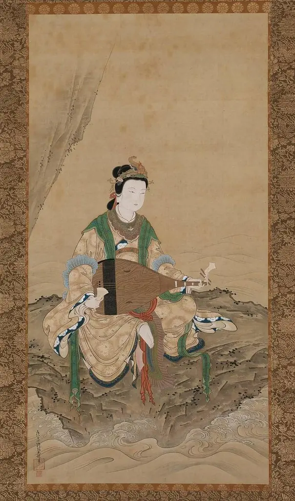 Benzaiten, the Goddess of Music and Good Fortune, by Tosa Mitsuoki