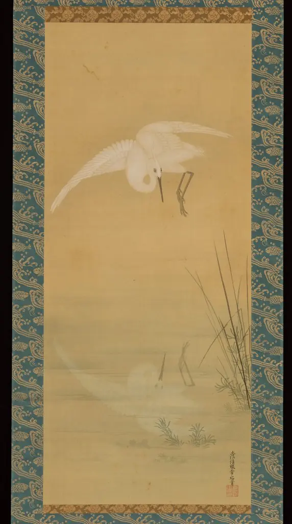 Heron, by Tosa Mitsuoki