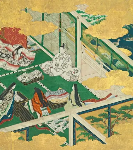 源氏物語画帖「玉鬘」|“A Lovely Garland” (Tamakazura), from The Tale of Genji, by Tosa Mitsuyoshi, 1607