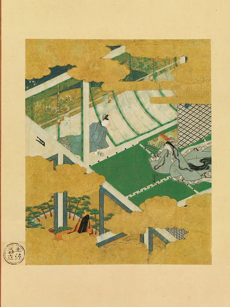 “Mistflowers” (Fujibakama), by Tosa Mitsuyoshi